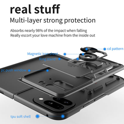 Deksel for Google Pixel 9 Pro Fold, Techsuit, CamShield, Grønn