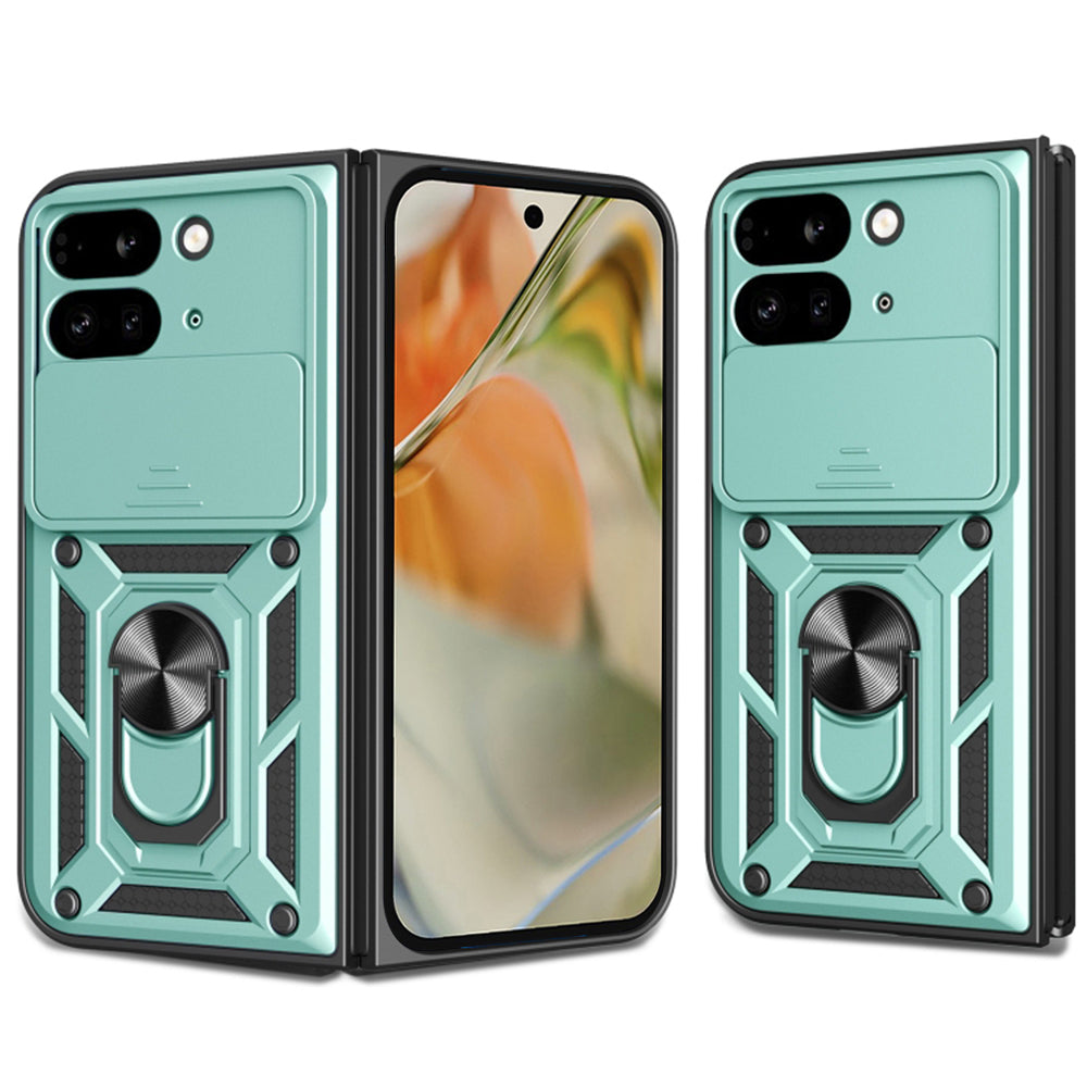 Deksel for Google Pixel 9 Pro Fold, Techsuit, CamShield, Grønn