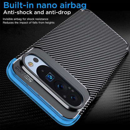 Deksel for Google Pixel 9 Pro, Techsuit, CarbonFiber, Svart