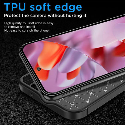 Deksel for Google Pixel 9 Pro, Techsuit, CarbonFiber, Svart