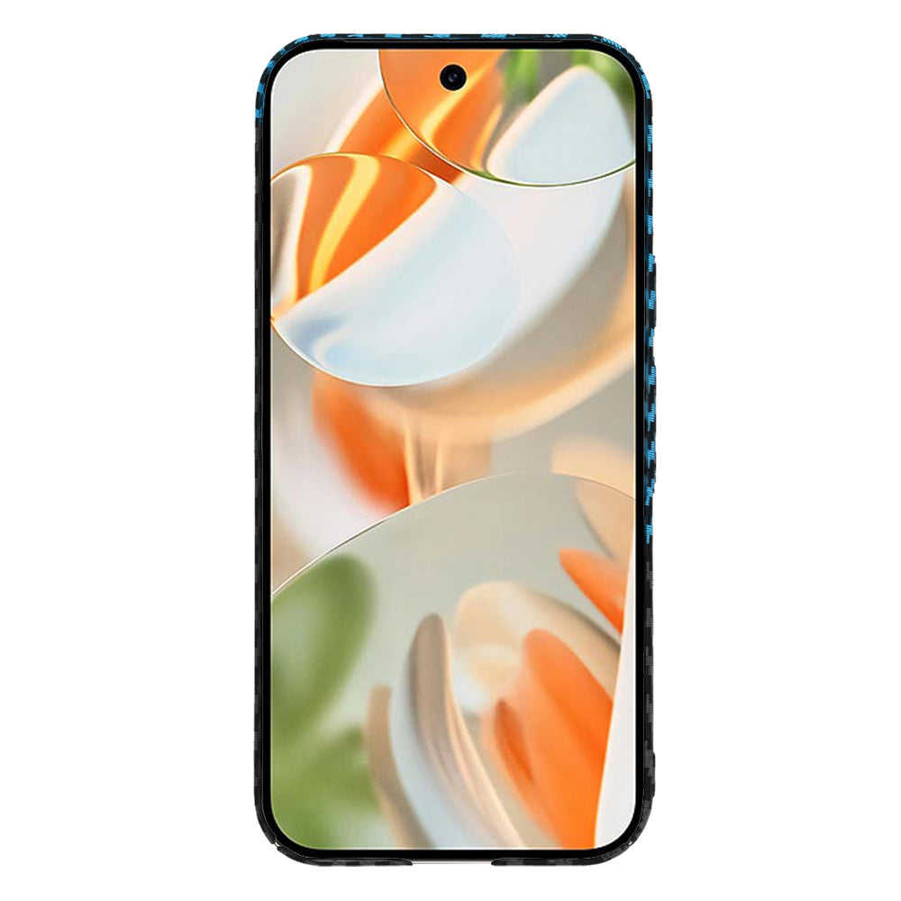 Deksel for Google Pixel 9 Pro, Techsuit, Carbonite FiberShell, Svart Bleu