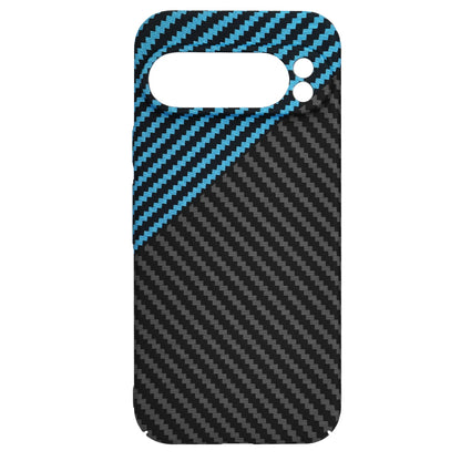 Deksel for Google Pixel 9 Pro, Techsuit, Carbonite FiberShell, Svart Bleu