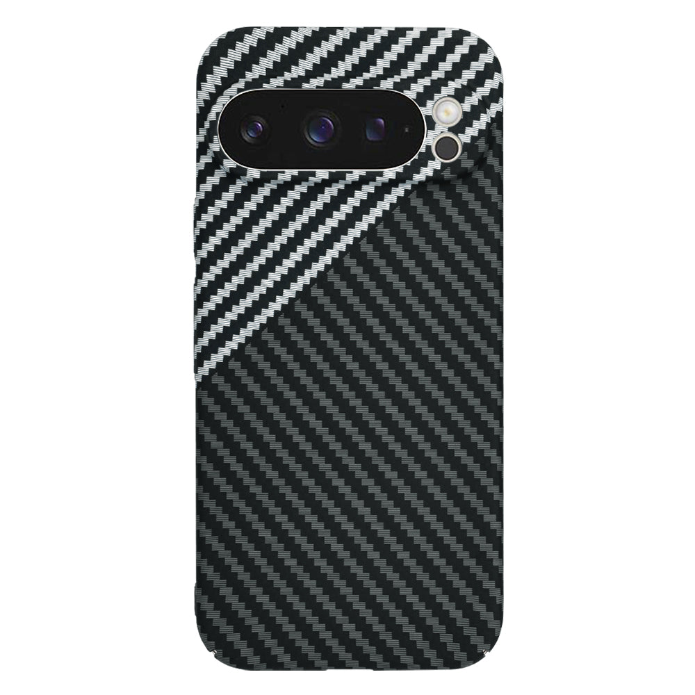Deksel for Google Pixel 9 Pro, Techsuit, Carbonite FiberShell, Svart Grå