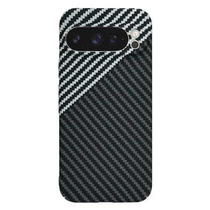 Deksel for Google Pixel 9 Pro, Techsuit, Carbonite FiberShell, Svart Grå