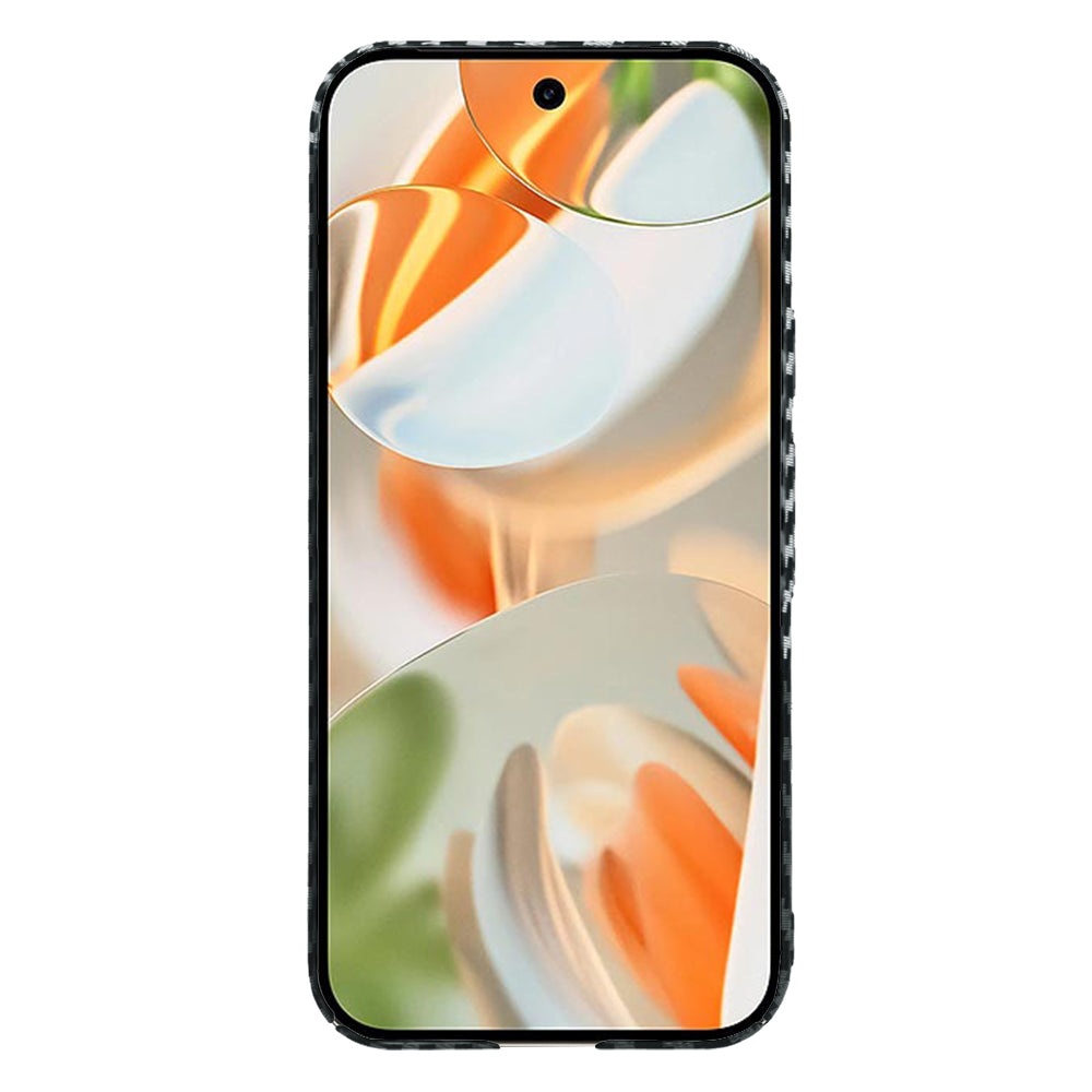Deksel for Google Pixel 9 Pro, Techsuit, Carbonite FiberShell, Svart Grå