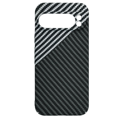 Deksel for Google Pixel 9 Pro, Techsuit, Carbonite FiberShell, Svart Grå