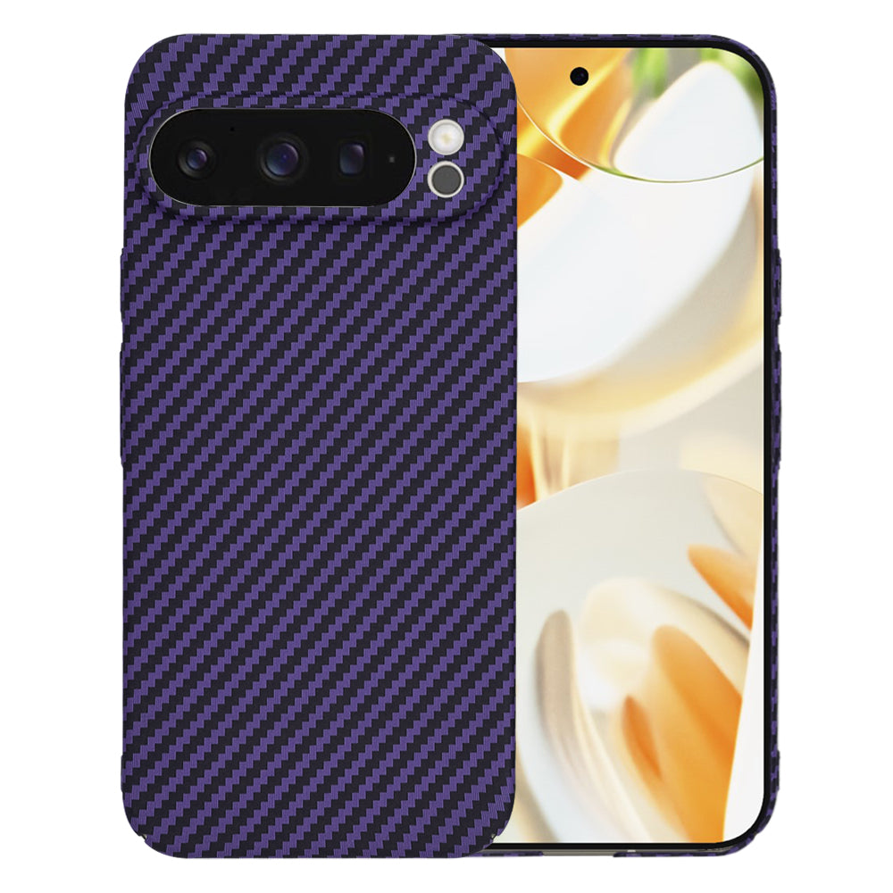 Deksel for Google Pixel 9 Pro, Techsuit, Carbonite FiberShell, Lilla