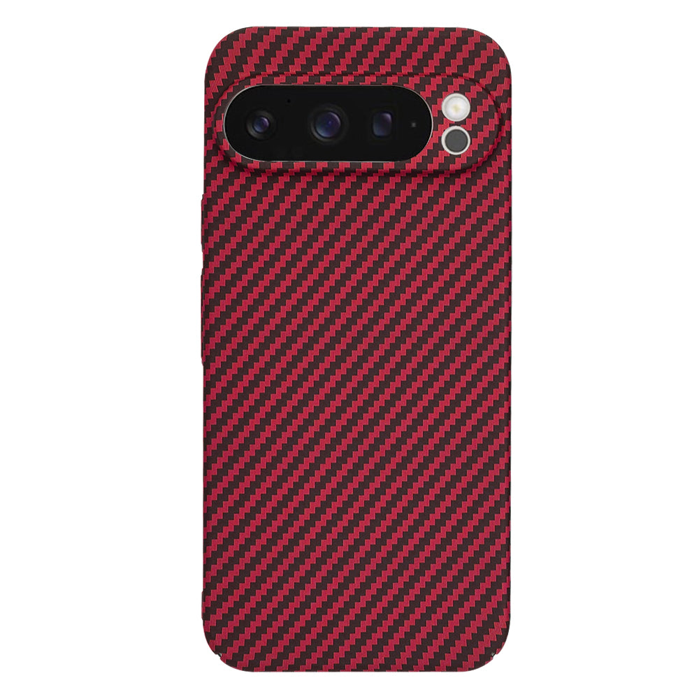 Deksel til Google Pixel 9 Pro, Techsuit, Carbonite FiberShell, Rød