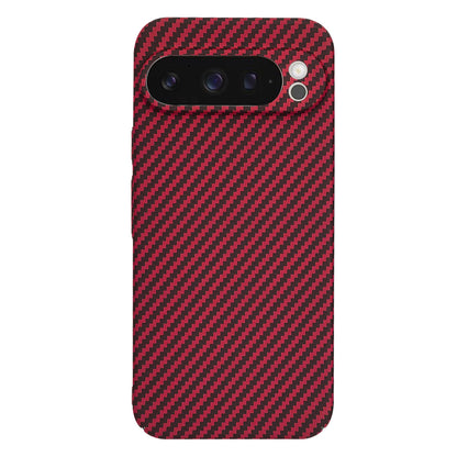 Deksel til Google Pixel 9 Pro, Techsuit, Carbonite FiberShell, Rød