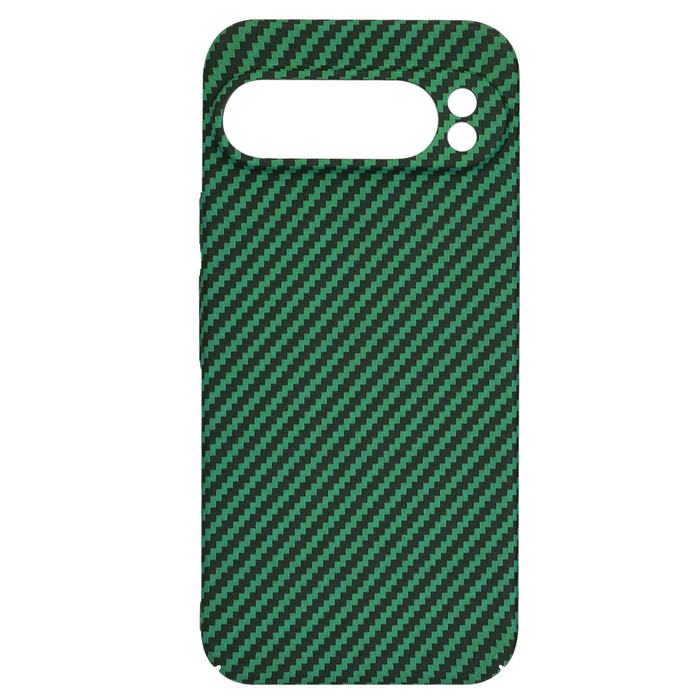 Deksel for Google Pixel 9 Pro, Techsuit, Carbonite FiberShell, Grønn