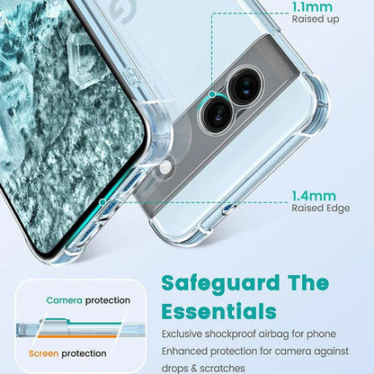 Deksel for Google Pixel 9 Pro, Techsuit, Støtsikker Klar, Transparent