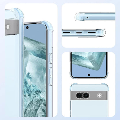 Deksel for Google Pixel 9 Pro, Techsuit, Støtsikker Klar, Transparent