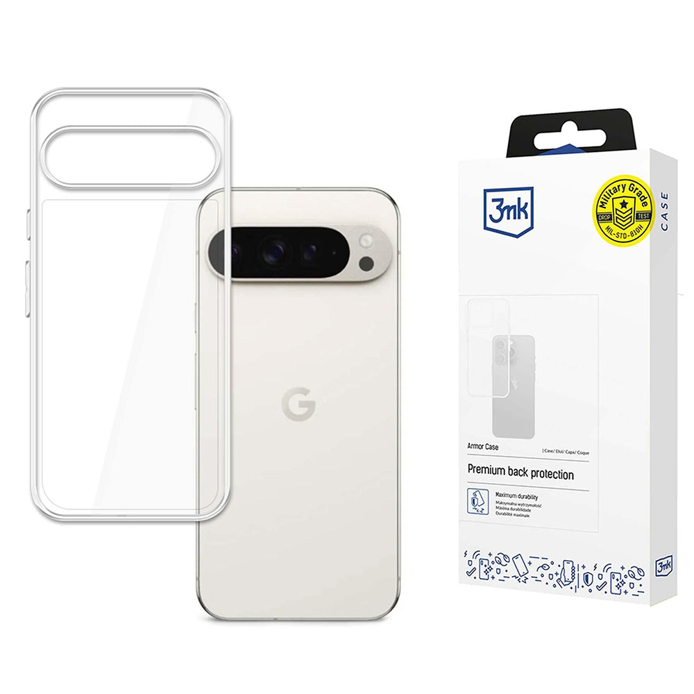 Deksel for Google Pixel 9 Pro XL, 3MK, Armor, Transparent