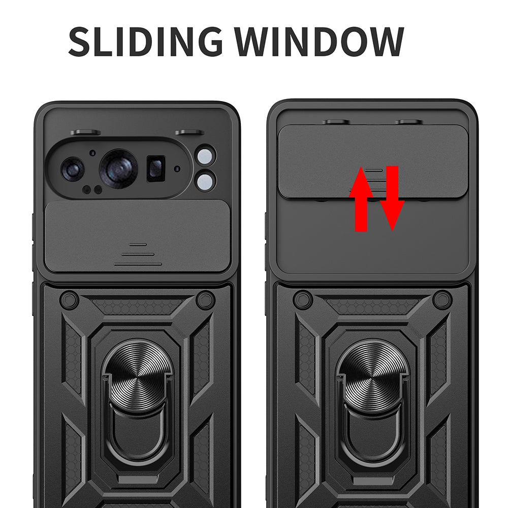 Deksel for Google Pixel 9 Pro XL, Techsuit, CamShield, Svart