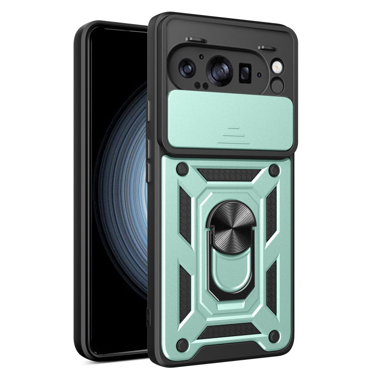Deksel for Google Pixel 9 Pro XL, Techsuit, CamShield, Grønn