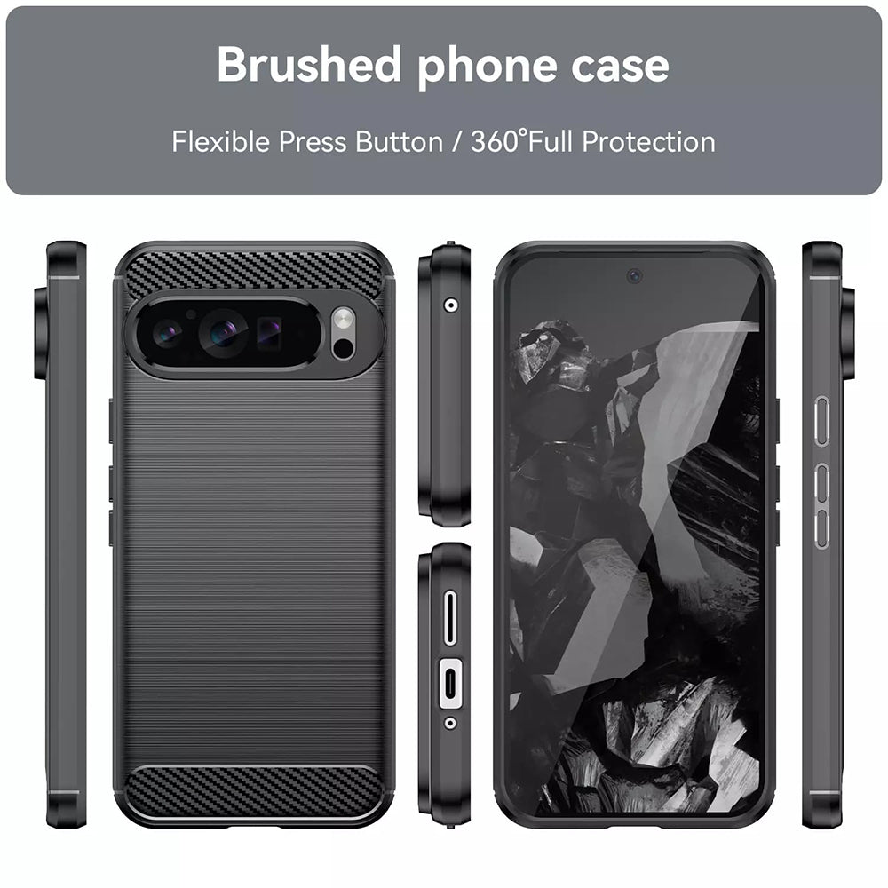 Deksel for Google Pixel 9 Pro XL, Techsuit, Karbon, Blå