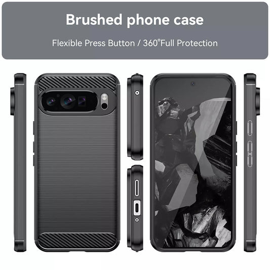 Deksel for Google Pixel 9 Pro XL, Techsuit, Karbon, Blå