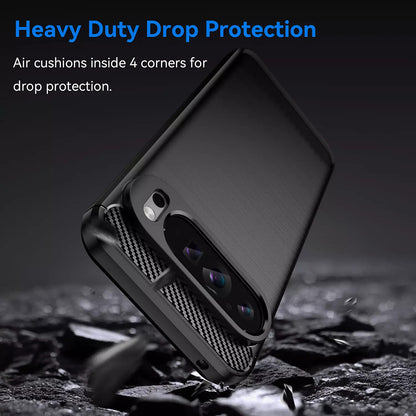 Deksel for Google Pixel 9 Pro XL, Techsuit, Karbon, Blå