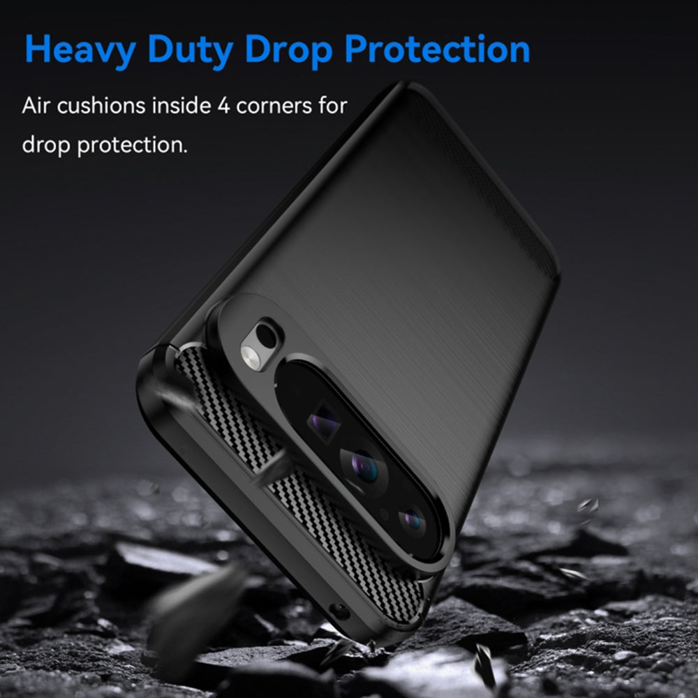 Deksel for Google Pixel 9 Pro XL, Techsuit, Karbon, Svart