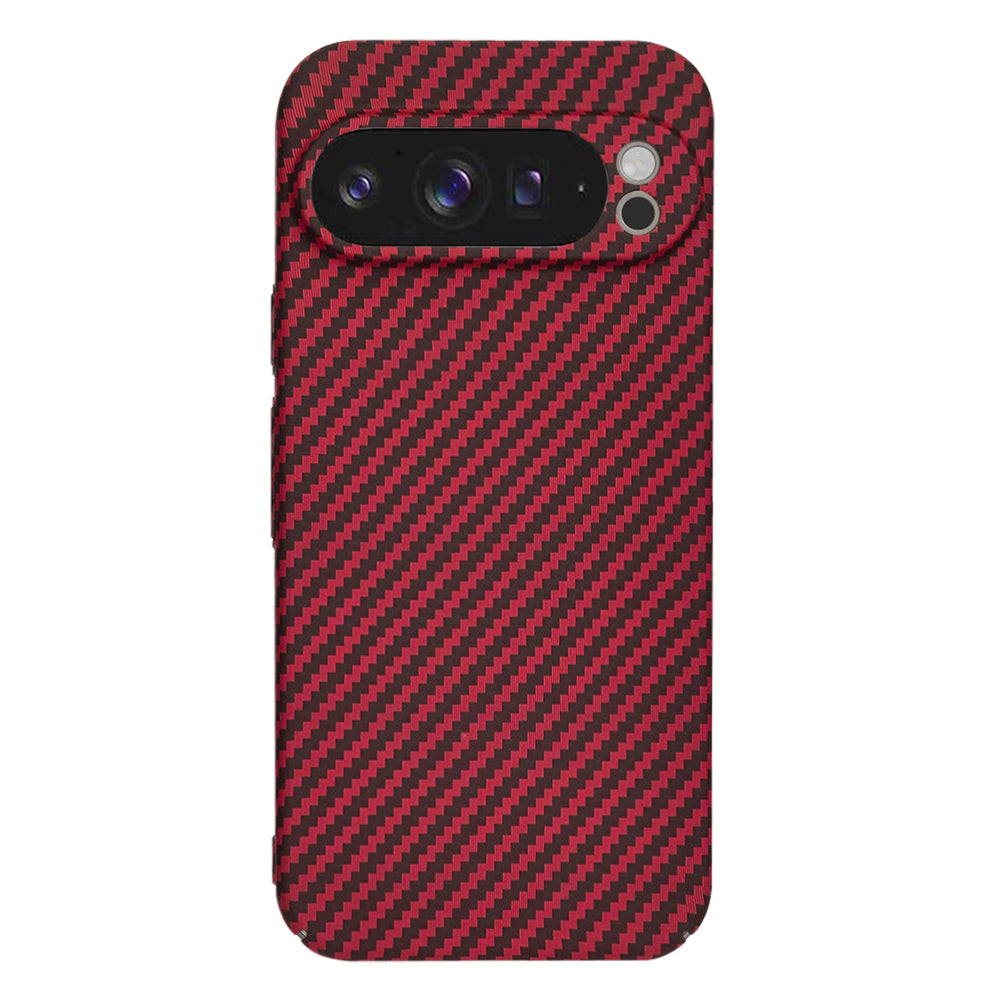 Deksel for Google Pixel 9 Pro XL, Techsuit, Carbonite FiberShell, Rød
