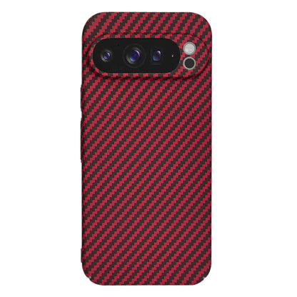 Deksel for Google Pixel 9 Pro XL, Techsuit, Carbonite FiberShell, Rød