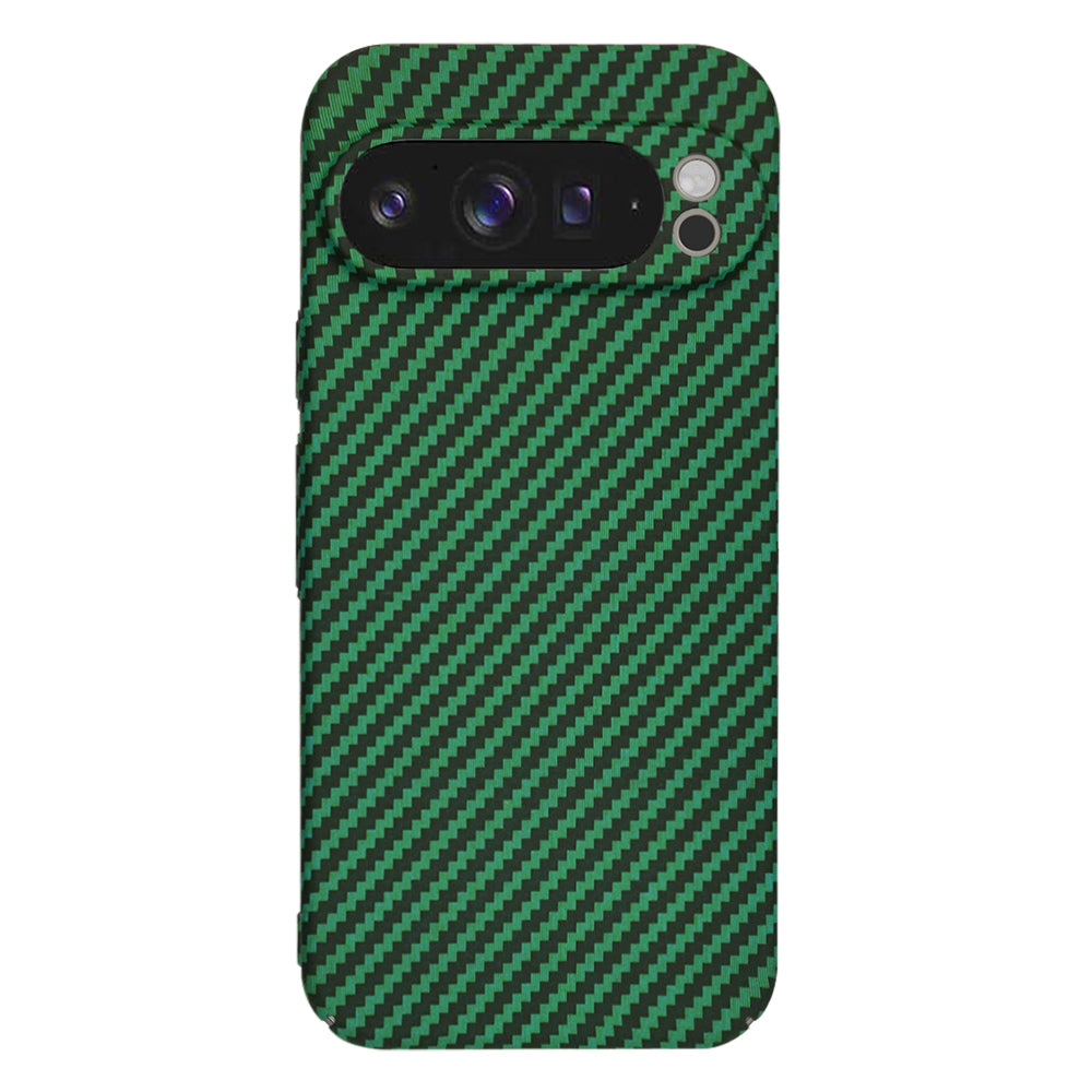 Deksel for Google Pixel 9 Pro XL, Techsuit, Carbonite FiberShell, Grønn