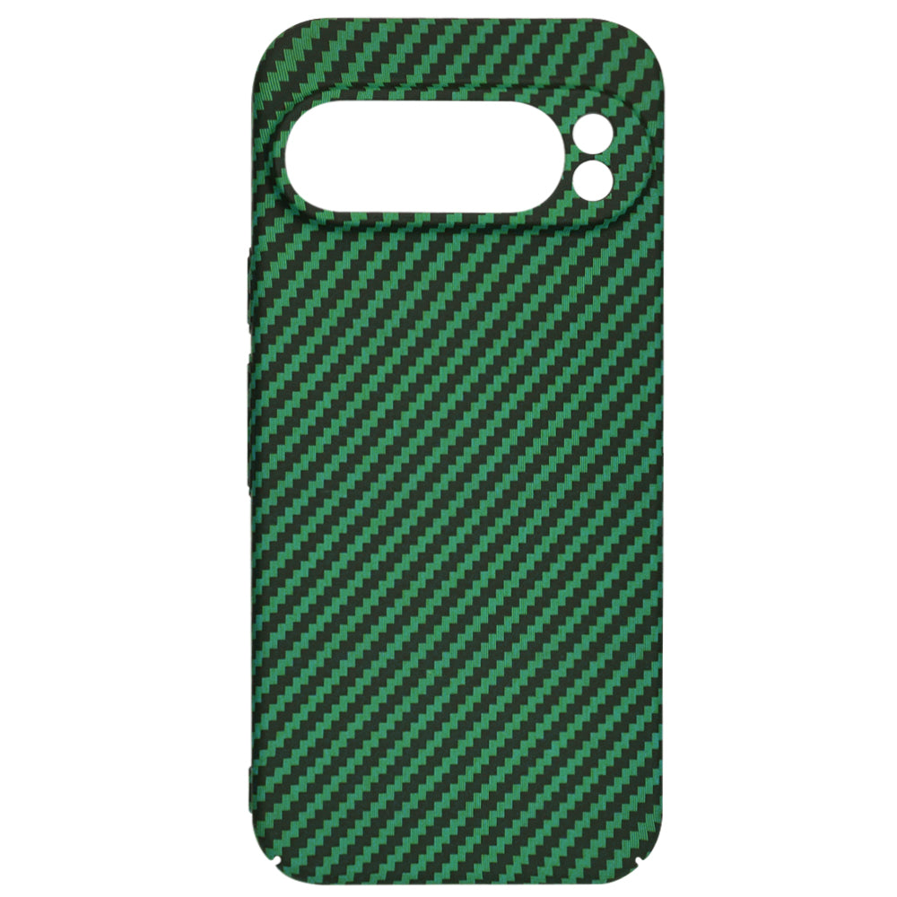 Deksel for Google Pixel 9 Pro XL, Techsuit, Carbonite FiberShell, Grønn