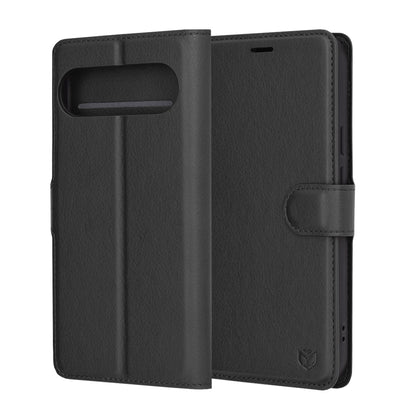 Deksel for Google Pixel 9 Pro XL, Techsuit, Leather Folio, Svart