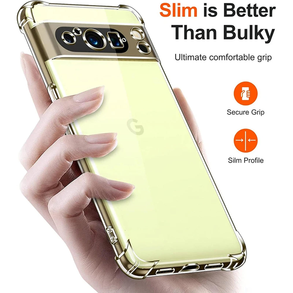 Deksel for Google Pixel 9 Pro XL, Techsuit, Støtsikker Klar, Transparent