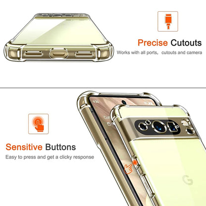 Deksel for Google Pixel 9 Pro XL, Techsuit, Støtsikker Klar, Transparent