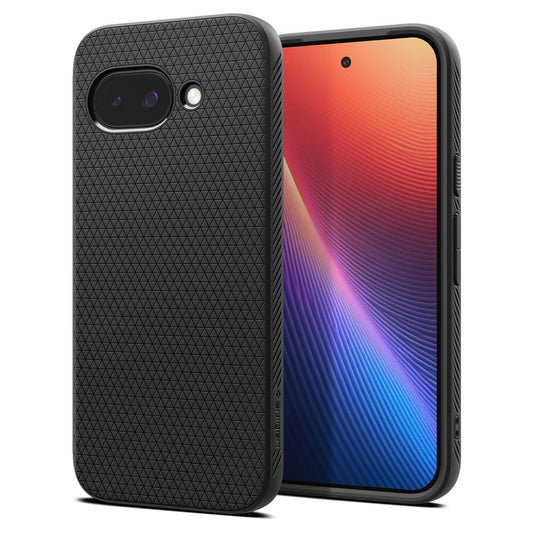 Deksel for Google Pixel 9a, Spigen, Liquid Air, Matt Svart ACS09039