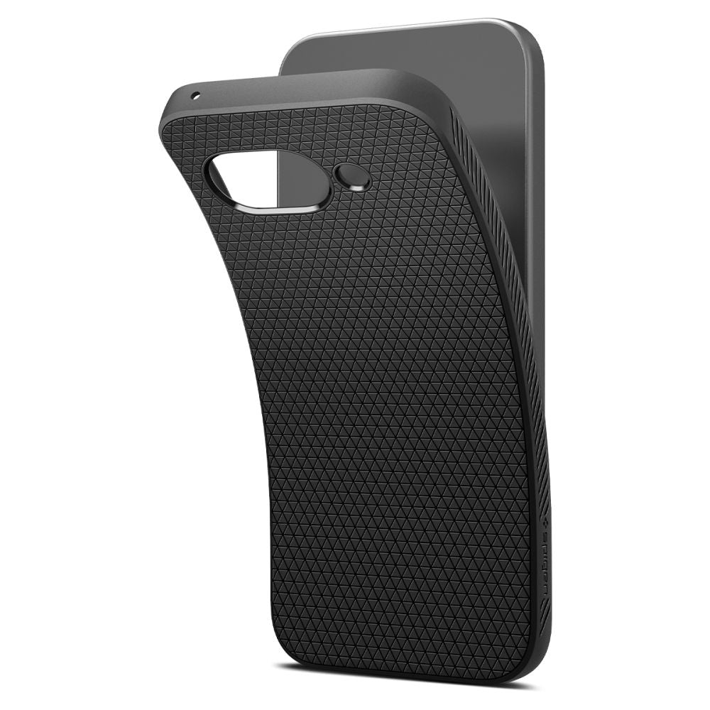 Deksel for Google Pixel 9a, Spigen, Liquid Air, Matt Svart ACS09039