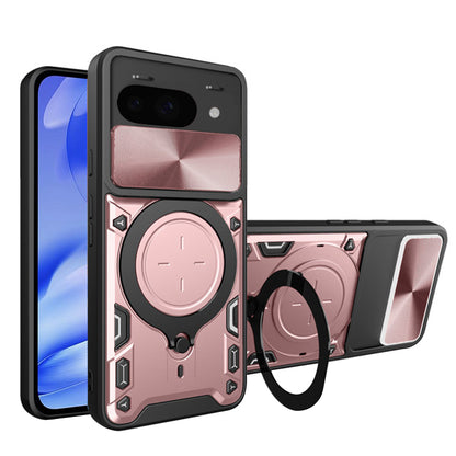 Deksel for Google Pixel 9a, Techsuit, CamGuard Pro, Rosa Gull