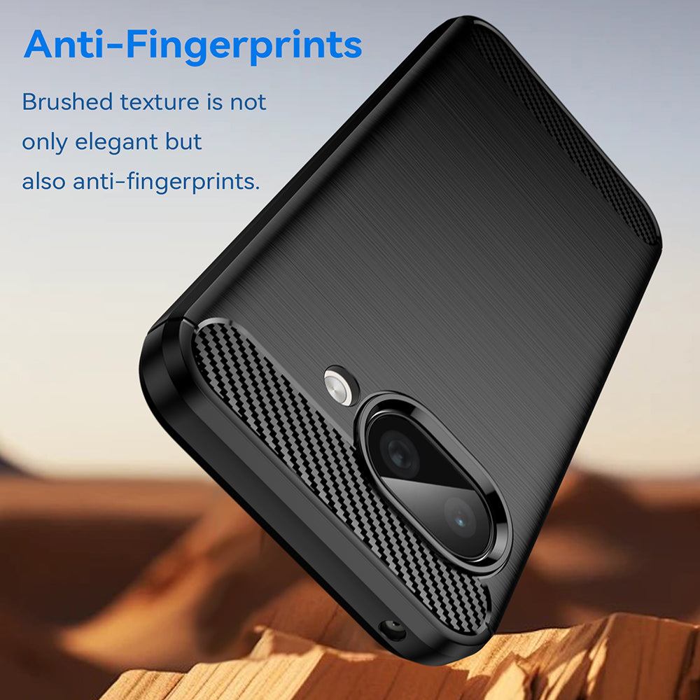 Deksel for Google Pixel 9a, Techsuit, Karbon, Svart