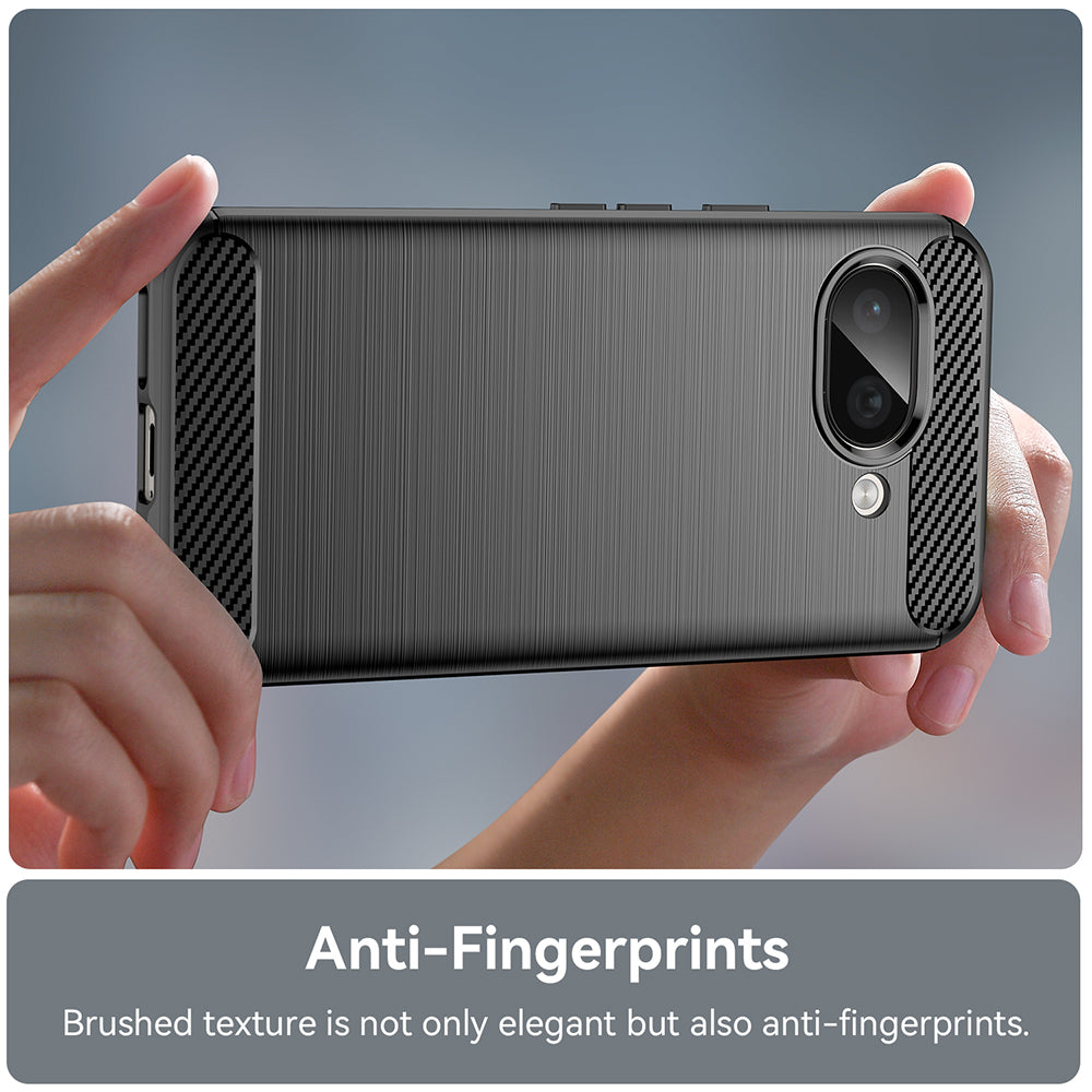 Deksel for Google Pixel 9a, Techsuit, Karbon, Svart
