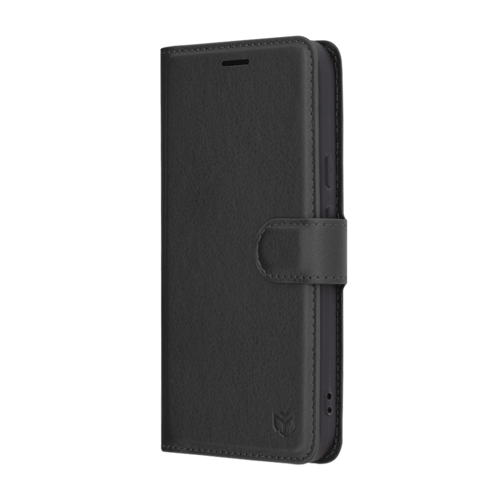 Deksel for Google Pixel 9a, Techsuit, Leather Folio, Svart