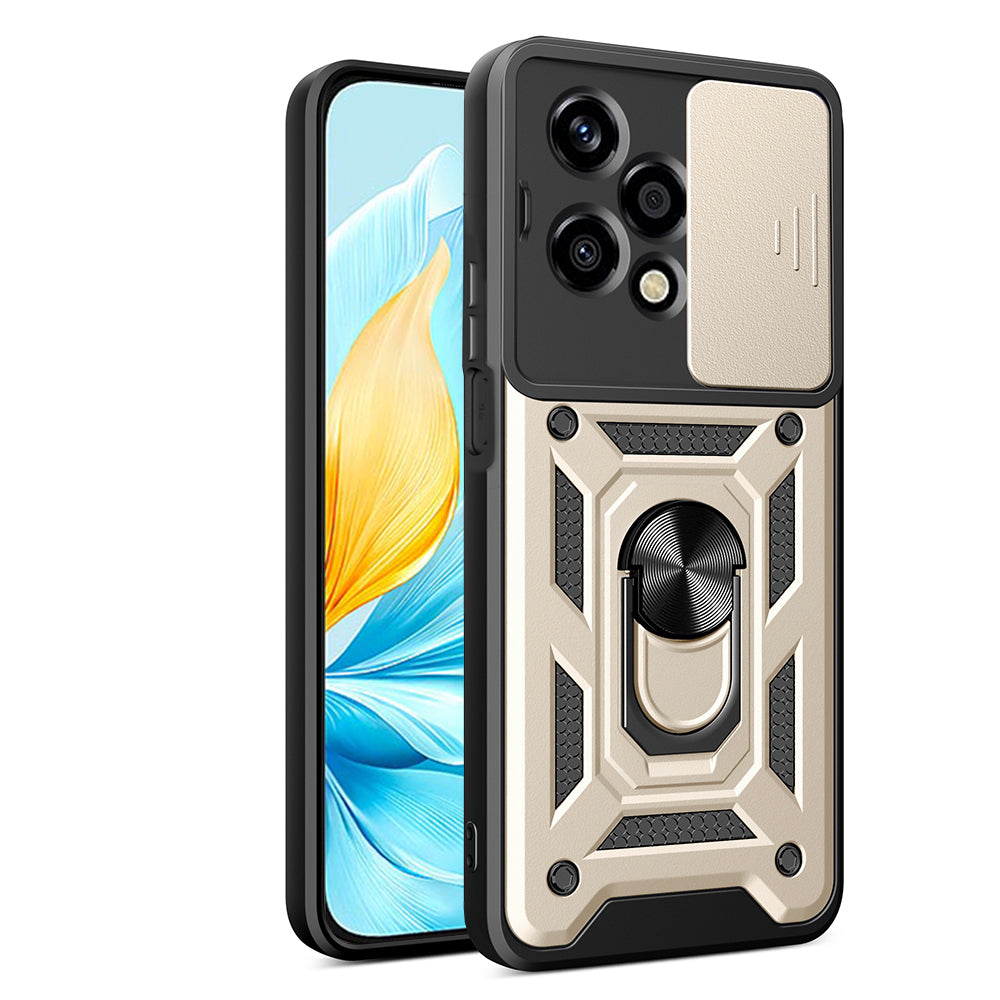 Deksel til Honor 200 Lite, Techsuit, CamShield, Gullfarget