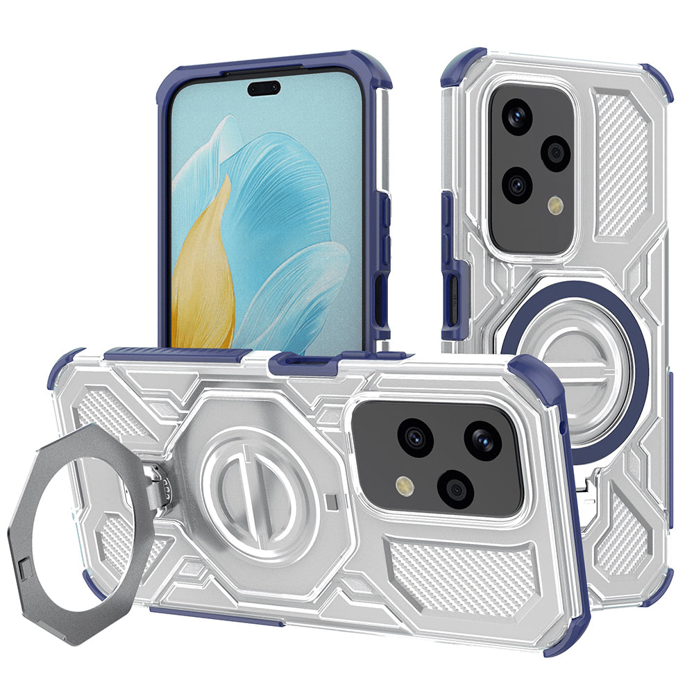 Deksel for Honor 200 Lite, Techsuit, Carbon Shield Pro, Blå