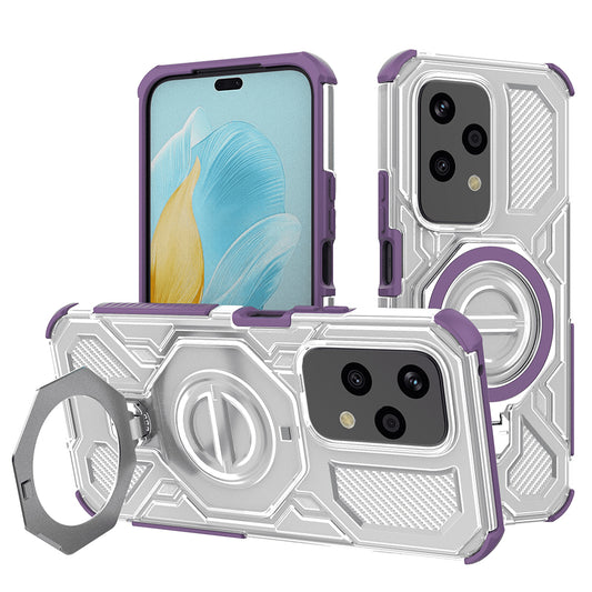 Deksel for Honor 200 Lite, Techsuit, Carbon Shield Pro, Lilla