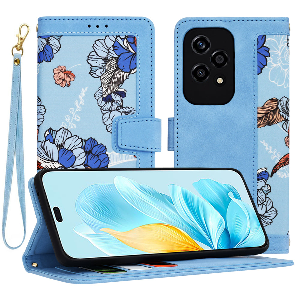 Deksel til Honor 200 Lite, Techsuit, FlipCraft, Blå