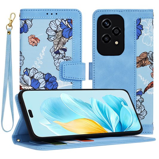 Deksel til Honor 200 Lite, Techsuit, FlipCraft, Blå