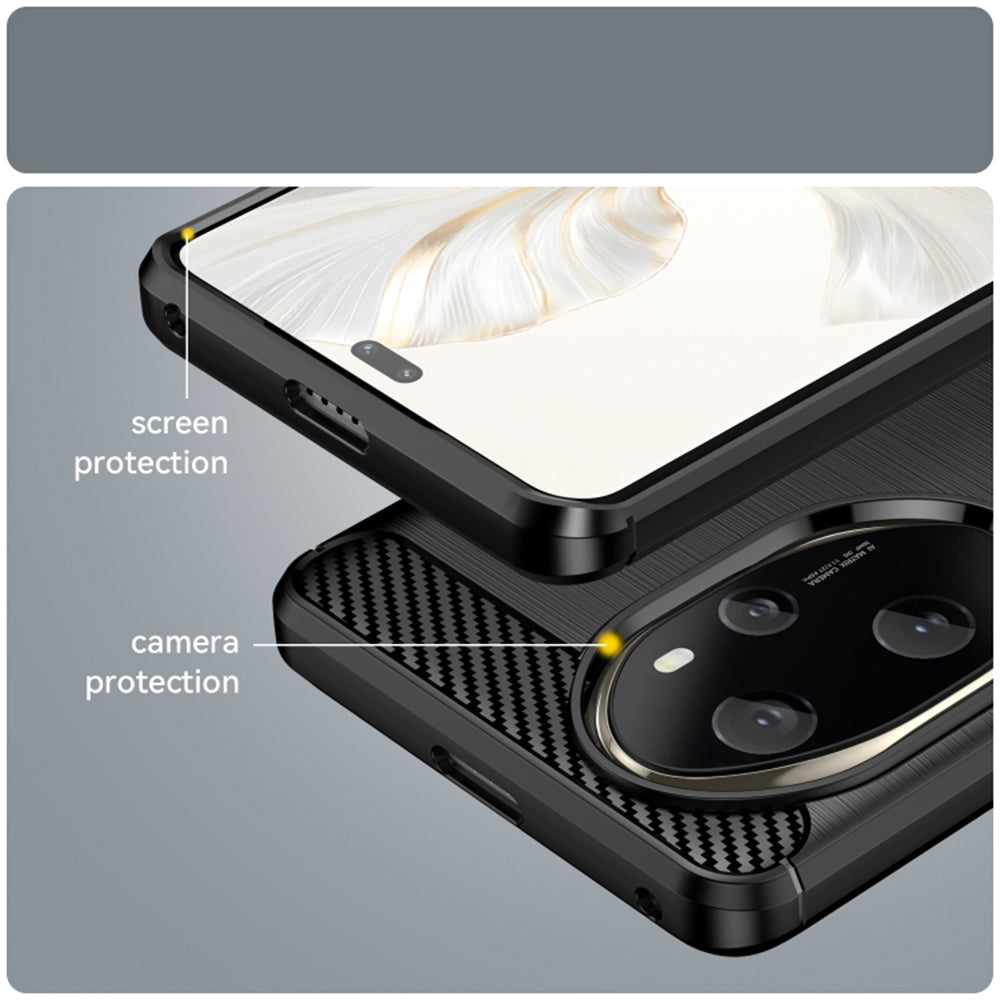 Deksel til Honor 200 Pro, Techsuit, Karbon, Svart