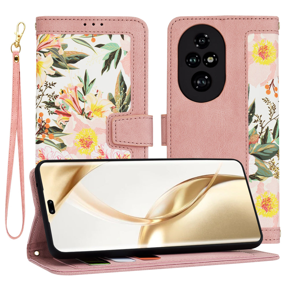 Deksel til Honor 200 Pro, Techsuit, FlipCraft, Rosa