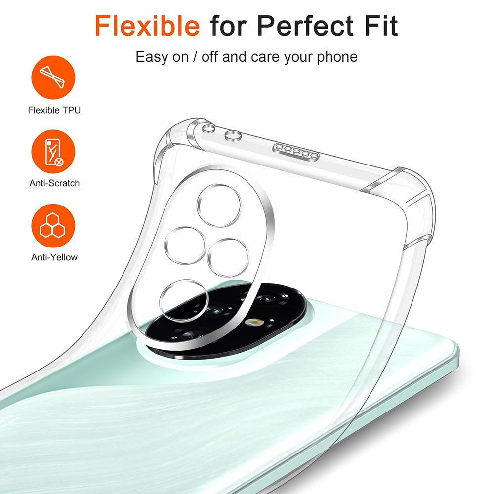 Deksel til Honor 200 Pro, Techsuit, Støtsikker Klar, Transparent