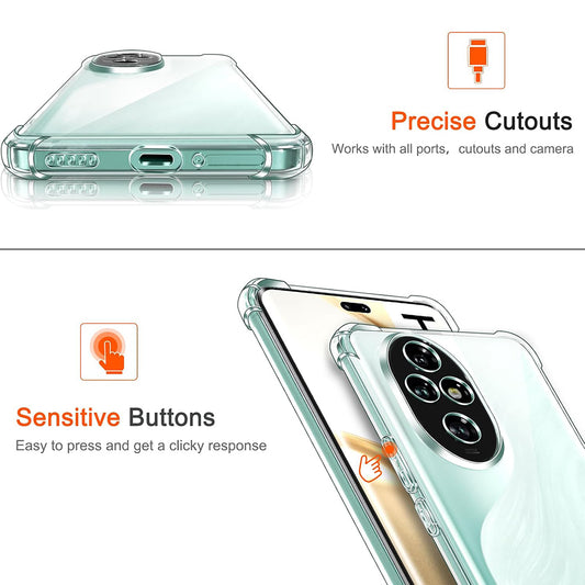 Deksel til Honor 200 Pro, Techsuit, Støtsikker Klar, Transparent