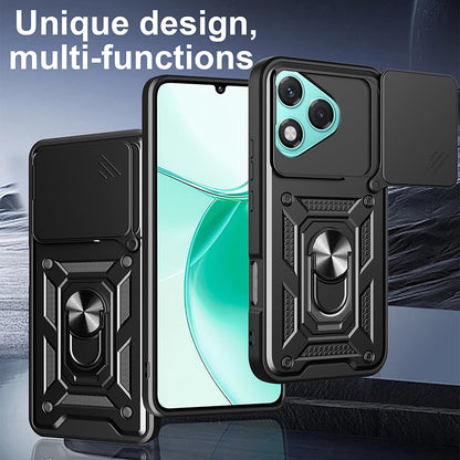 Deksel til Honor 400 Lite, Techsuit, CamShield, Blå