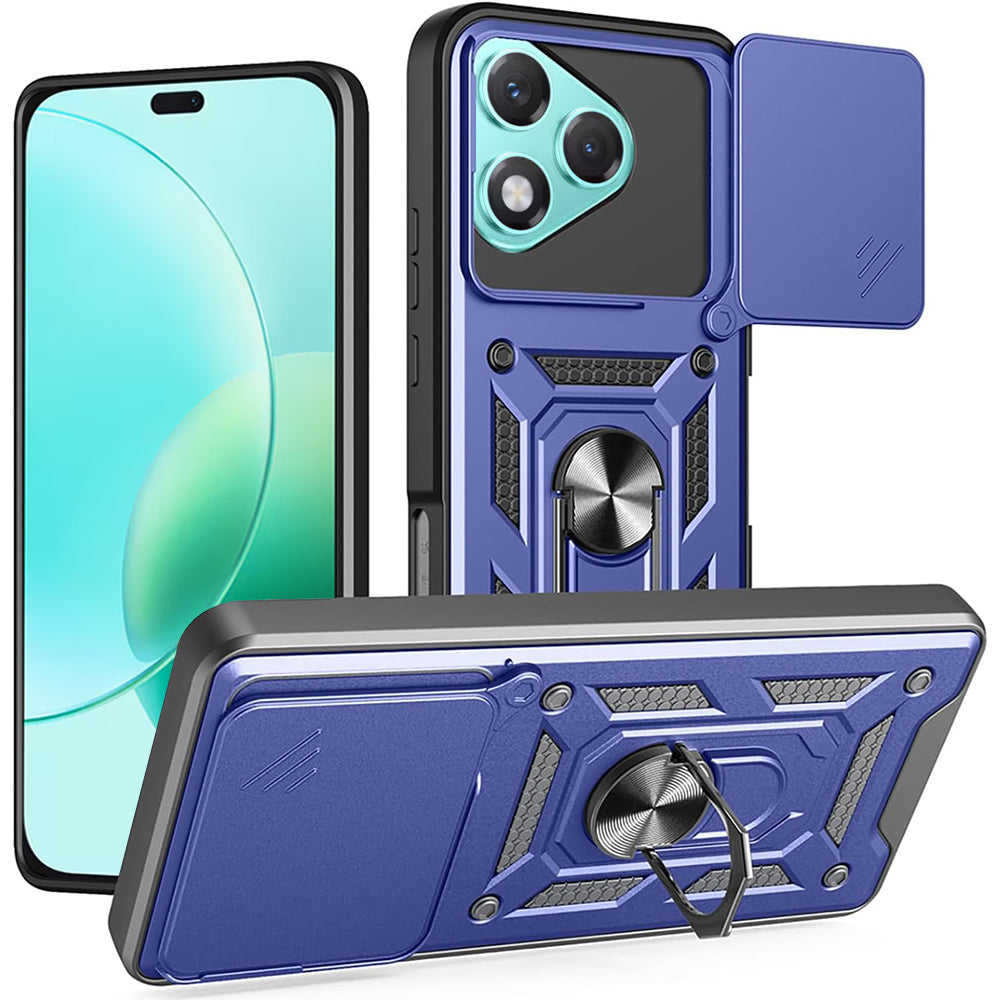 Deksel til Honor 400 Lite, Techsuit, CamShield, Blå