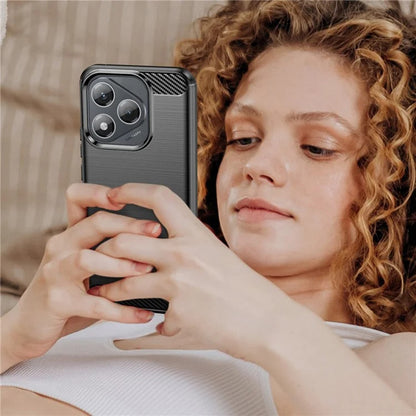 Deksel til Honor 400 Lite, Techsuit, Karbon, Blå