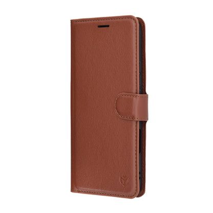 Deksel til Honor 400 Lite, Techsuit, Leather Folio, Brun