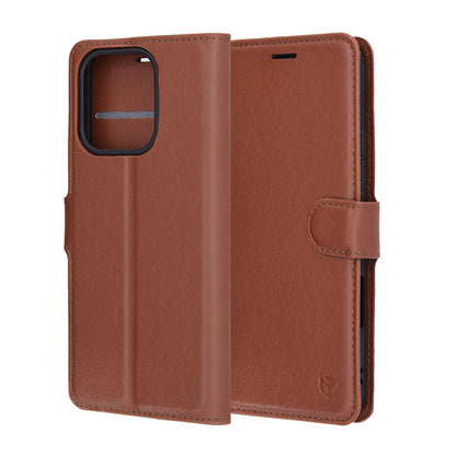 Deksel til Honor 400 Lite, Techsuit, Leather Folio, Brun